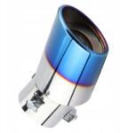  Kipufogó Vég Toldat Díszítő Cső Autóra Króm Kék