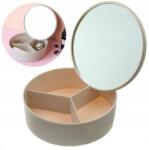  Szervező Tükörrel, kozmetikumokhoz, ékszerekhez, fürdőszobába, 5×14cm (organizer z lusterkiem)