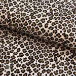  Kordbársony STRETCH Little Leopard light sand