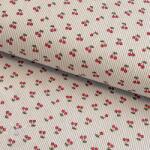  Kordbársony STRETCH Little cherry light sand