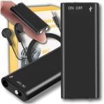 ZeeTech Mini Kém Diktafon, 16GB, hangfelismerés, 2 mód, 11 óra üzemidő (Mini podsłuch szpiegowski 16 GB)