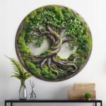 DUBLEZ Arborele Vieții cu mușchi - Imitatie de lux din lemn