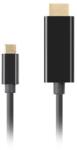 Lanberg Cable Usb-c(m)->hdmi(m) 1m 4k 60hz Black