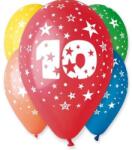 Godan Színes számos lufi, csillagos, 5 darabos, 10 (GS110/10)