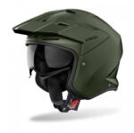 Airoh Kombakt Military Green Matt Cască Moto Jet ECE 22.06 1150gr cu Sunvisor AIR000KRA482 (AIR000KRA482)