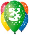 Godan Színes számos lufi 5 darabos, 3 (GS110/3)