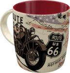 Nostalgic Art Germany Cană ceramică 330ml - Route 66 Bike Map - Harta și Motocicleta (1997)