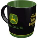 Nostalgic Art Germany Cană ceramică 330 ml - John Deere Logo Black (2351)