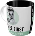 Nostalgic Art Germany Cană ceramică 330ml - Coffee First - Intai cafeaua (386)