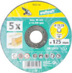 wolfcraft 1622 hajlított fém vágókorong, 125mm, 5 db (1622300)