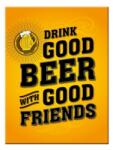Nostalgic Art Germany Magnet 6 x 8cm - Drink Good Beer - Beti Bere Buna (645)