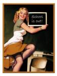 Nostalgic Art Germany Magnet 6 x 8cm - Pin Up - School Is Out - Gata Scoala (1290)
