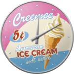 Nostalgic Art Germany Ceas de Perete American Ice Cream - Înghețată în Stil American (881)