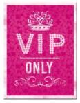 Nostalgic Art Germany Magnet 6 x 8cm - Vip Only Pink - Vip Exclusiv - Roz (623)