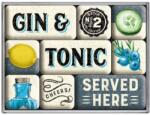 Nostalgic Art Germany Set magneți Gin ; Tonic Served Here - Gin Tonic Servit Aici (1987)