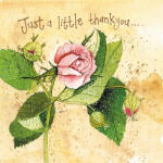 Alex Clark Képeslap Alex Clark borítékkal, 14x14 cm, Rózsa Thank you (AC782)