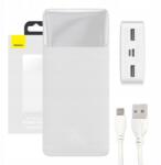 Baseus Powerbank Baseus Bipow 20000 mAh 2x Usb Usb-c microUSB 15W Fehér (PPBD050102)