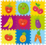 I PLAY Szivacsszõnyeg - gyümölcsök, 9 db