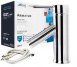 Focus Sanitar Fürdőszobai Csaptelep Mosdó Csaptelep Alacsony Pultra Szerelhető Króm (6003062)