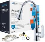 Focus Sanitar Konyhai Csaptelep Kétfunkciós Kifolyócső Mosogatóhoz Króm Hajlékony (6001968)