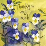 Alex Clark Képeslap Alex Clark borítékkal, 14x14 cm, nefelejcs Thank you (AC716)