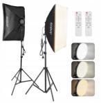  2X Stúdiólámpa Softbox 50x70cm Folyamatos Világítás Távirányító Táska Szett (D13978EUVBS5)