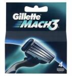 Gillette Utántöltő Gillette MACH3 4 Db Borotvához+késtartó (3014260239633)