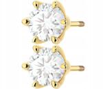 ZŁOCISTO Arany Fülbevaló 585 Laboratóriumi Gyémántok 1, 40 Ct Csavart Stift Arany (DLA DZIEWCZYNY NARZECZONEJ)