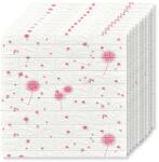 Tapetoo Home Decor 40 x 3D Tapetoo Home Decor® tapéta csempe készlet, Pink Puff, 70 x 77 cm, 2, 5 mm, 21, 2 négyzetméter (set-40xTapet-3D-Cod-58-Puf-Roz)