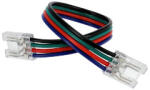 Anro LED GTLED forrasztásmentes sarokelem csatlakozó RGB COB LED szalag toldásához (10 mm széles - 4 eres) 14 cm vezetékkel (SL-COB10111RGB)