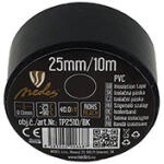 NEDES Szigetelőszalag (25mm/10 méter) fekete - villanyszerelési segédanyag (TP2510/BK)