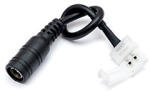 Anro LED DC csatlakozó - LED szalag átalakító 5050-es (10 mm széles - 2 eres) monokróm LED szalaghoz (DC10MM DC adapter + 15cm Black Cable + 10mm Width Connector)