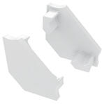 Lumines Type-C Fehér - Végzáró elem alumínium sarokprofilhoz, műanyag, fehér (ZAS-LUM-C-B (12-0041-01))