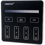 MiLight B1B Group Control csoport (4 zóna) fali távirányító panel - fényerő szabályzó LED szalaghoz, elemes, fekete (Milight B1B 3V dimming panel remote black)