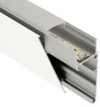 ANRO LED Profile ALP-033 Fehér - Alumínium oldalfali profil rejtett világításhoz (Opál búrával) (LP403W - LP-UNICOV1-MLK)