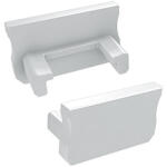 Lumines Type-A Fehér - Végzáró elem alumínium U profilhoz, műanyag, fehér (ZAS-LUM-A-B (12-0011-01))