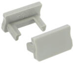 Lumines Type-A Ezüst - Végzáró elem alumínium U profilhoz, műanyag, szürke (ZAS-LUM-A-SZ (12-0014-01))