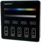 MiLight B3B Group Control csoport (4 zóna) fali RGB+W (RGB+fehér LED szalaghoz) távirányító panel, elemes, fekete (Milight B3B 3V RGBRGBW panel remote black)