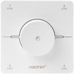 MiLight K0SW Dimmer - fali távirányító panel (4 zónás) LED szalag fényerő és színhőmérséklet (CCT) szabályzó - elemes, fehér (MiLight K0S-W white)