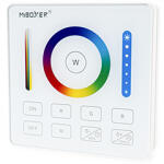 MiLight B0W fali távirányító panel RGB+CCT (FullColor LED szalaghoz) - elemes, fehér (MiLight B0 white RGB+CCT panel remote)