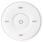MiLight K2SW Fali távirányító panel változtatható színhőmérsékletű (CCT) LED vezérlőhöz - forgatógombos, elemes, fehér (MiLight K2S-W white)