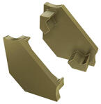 Lumines Type-C Barna - Végzáró elem alumínium sarokprofilhoz, műanyag, barna (ZAS-LUM-C-I (12-0043-01))