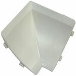  Belső sarokelem vízzáró profilhoz, fehér, PVC (229751326)