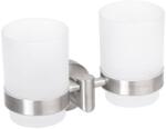 Sapho BEMETA NEO Dupla fogkefetartó, 175x118x90mm, inox/matt (104210025) (104210025)