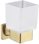 Welland Exclusive-Line fali tároló / fogkefe tartó - arany / tejüveg (39906-BG)