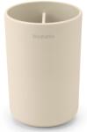 Brabantia ReNew fogkefetartó, elválasztó betéttel, csepptálcával, csúszásmentes talppal, H=110mm, műanyag, világos bézs - 223341 (223341)