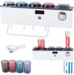  Fogkefe tartó UV fertőtlenítővel, fogkrém adagoló (v24191)