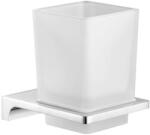 RAV Slezák Nil - Fogkefe- és fogkrémtartó, matt üveg/króm NLA0201 (NLA0201)