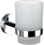 kielle Oudee - Fogkefe- és fogkrémtartó tégely, matt üveg/króm 40002010 (40002010)