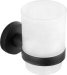 Mexen Remo fogkefetartó pohár, fekete - 7050738-70 (7050738-70)